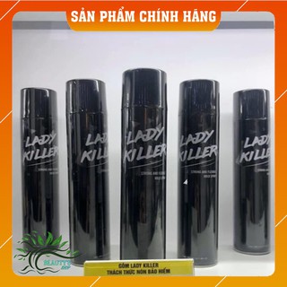 Gôm Xịt Tóc Lady Killer Chính hãng - Giữ Nếp 24h - Tặng kèm 3 mặt nạ dưỡng ẩm, trắng da.