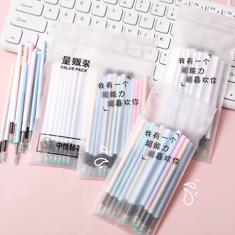 Bộ 20 Ruột Bút Mực Gel Ngòi 0.5mm Màu Đen