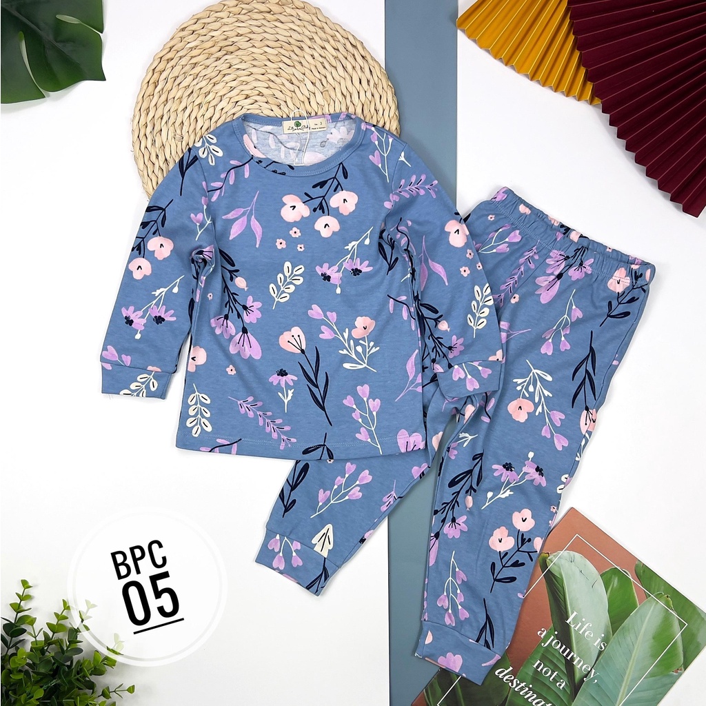 Bộ quần áo mùa thu đông LITIBABY, hình họa tiết