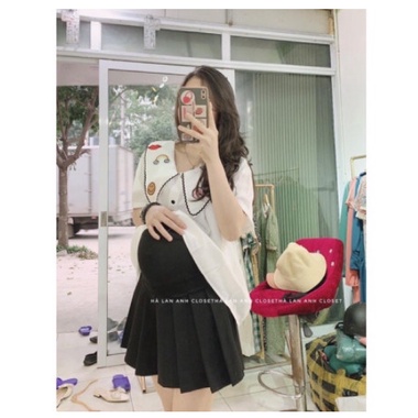 Áo bầu cộc tay mùa hè dáng tiểu thư dễ thương, mặc đi làm, đi chơi(chất đẹp, bán shop)