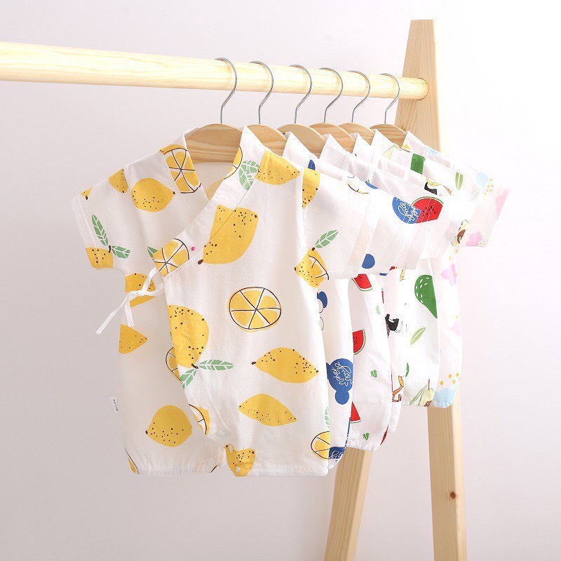 Bộ body cotton hè thu nhiều hoạ tiết cho bé