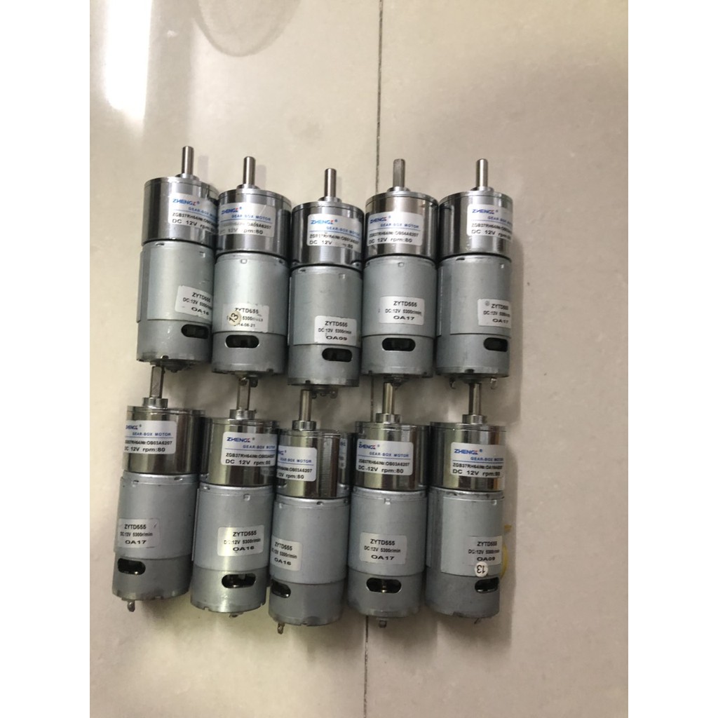 Mô tơ giảm tốc 12v 80 r min