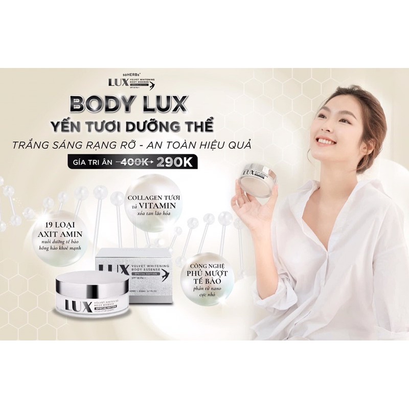 ‼️CHÍNH HÃNG‼️- BODY LUX_TINH CHẤT YẾN TƯƠI 💦 soHERBs