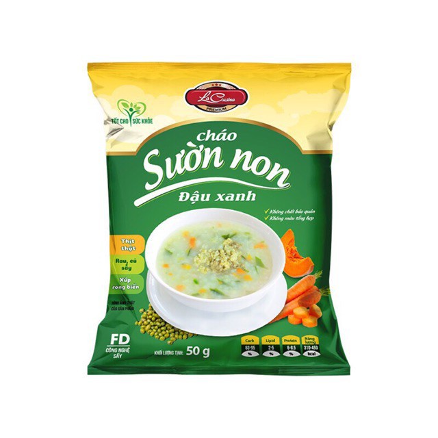 CHÁO SƯỜN NON ĐẬU XANH LA CUSINA 50G