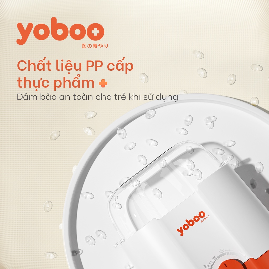 Máy hâm nóng sữa đôi 3in1 Yoboo YB-0041 thiết kế "3 TRONG 1" dùng hâm nóng, rã đông, tiệt trùng  - Hàng chính hãng