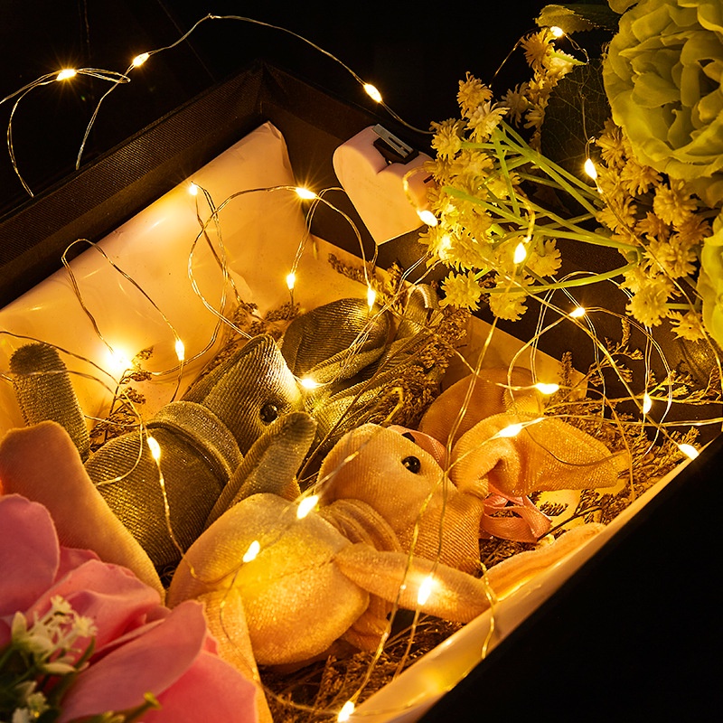 Dây Đèn Led 1M Hình Trái Tim Dạng Mở Trang Trí Tiệc