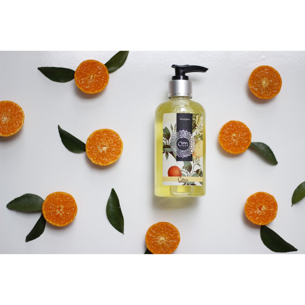 Combo Dầu gội giảm rụng tóc, dưỡng tóc, kích thích mọc tóc Tinh dầu bưởi, cam, quýt (Citrus) Om Fountain 250ml | BigBuy360 - bigbuy360.vn