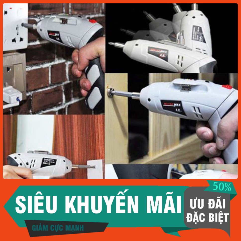 [FREE SHIP] Bộ máy khoan và vặn ốc vít đa năng có sạc tích điện Joust Max