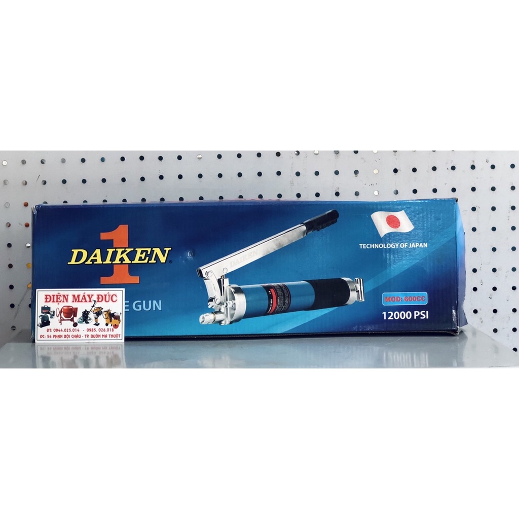 Dụng Cụ Bơm Mỡ Daiken Japan Tech 600cc 12000PSI