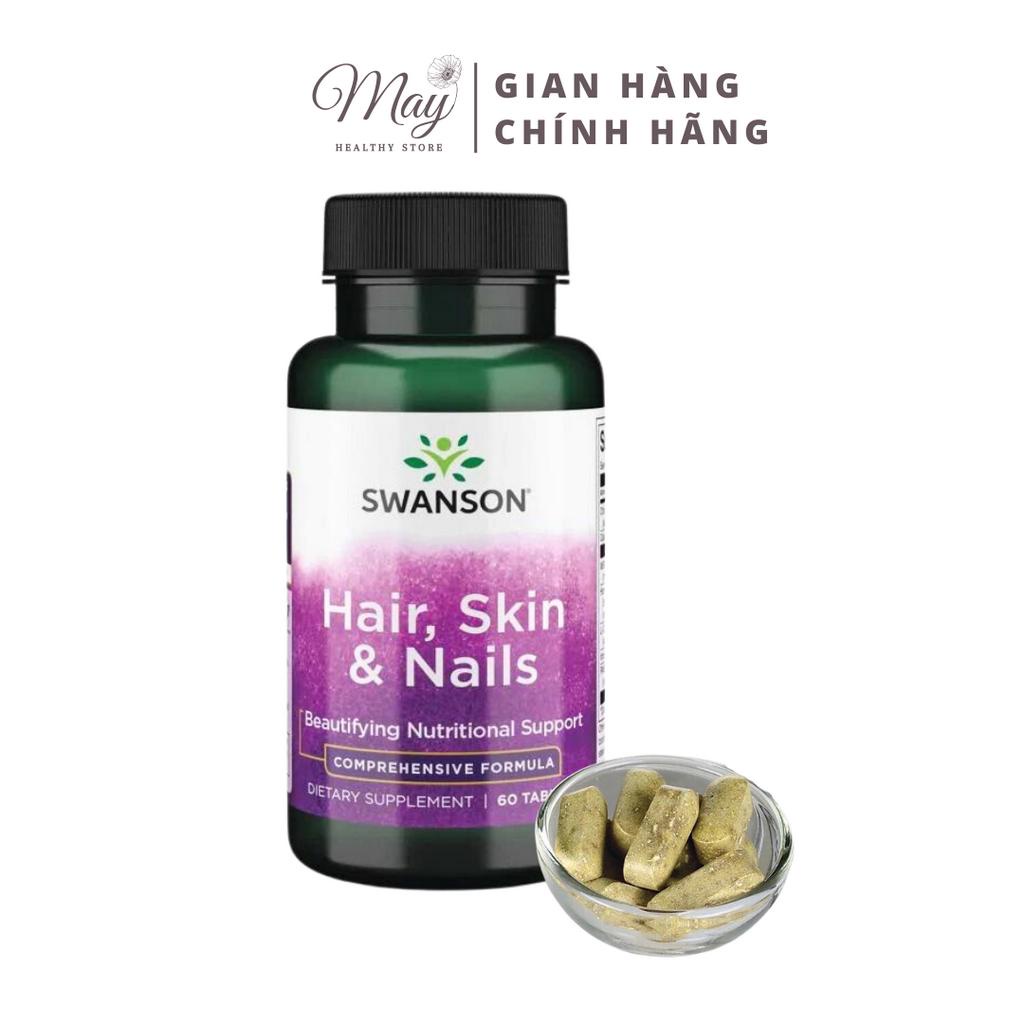 Viên Uống  Swanson Hair, Skin & Nails Tăng Cường Chống Oxy Hóa, Hỗ Trợ Đẹp Da, Tóc Móng Chắc Khỏe