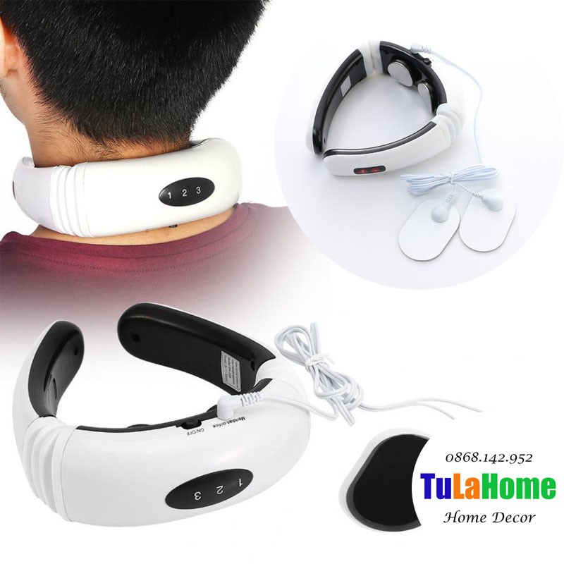 MÁY MASSAGE CỔ CẢM ỨNG XUNG ĐIỆN TỪ 3D THÔNG MINH