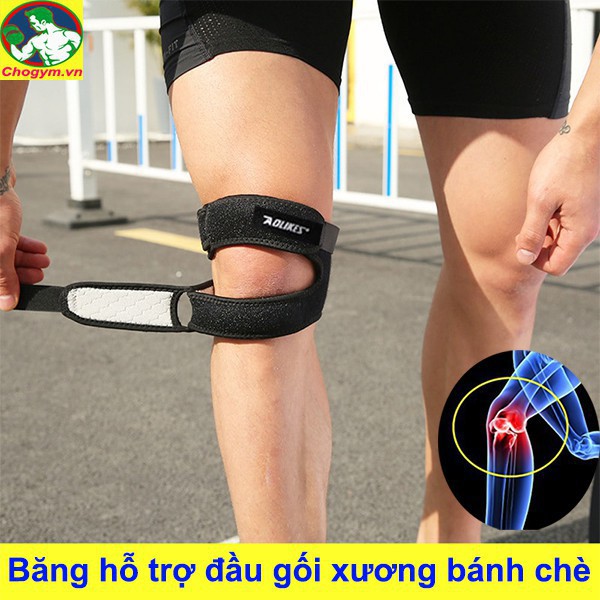 Băng Bảo Vệ Gối Xương Bánh Chè Knee Strap Bản Đôi KINGDOM SPORT