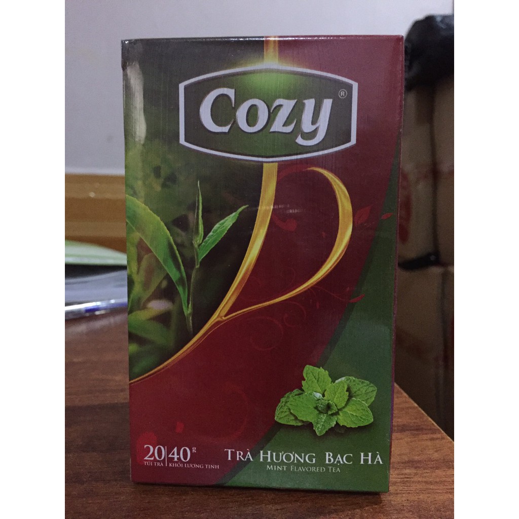 Trà túi lọc Cozy dâu, đào, bạc hà