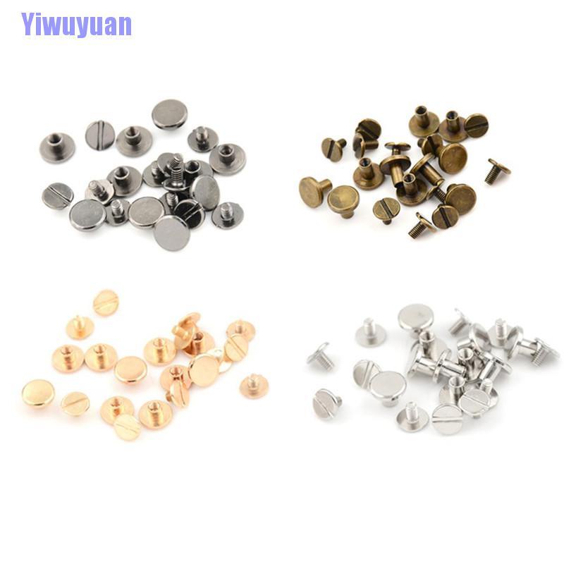 Bộ 10 Đinh Tán Đầu Phẳng Bằng Đồng Thau Chất Lượng Cao