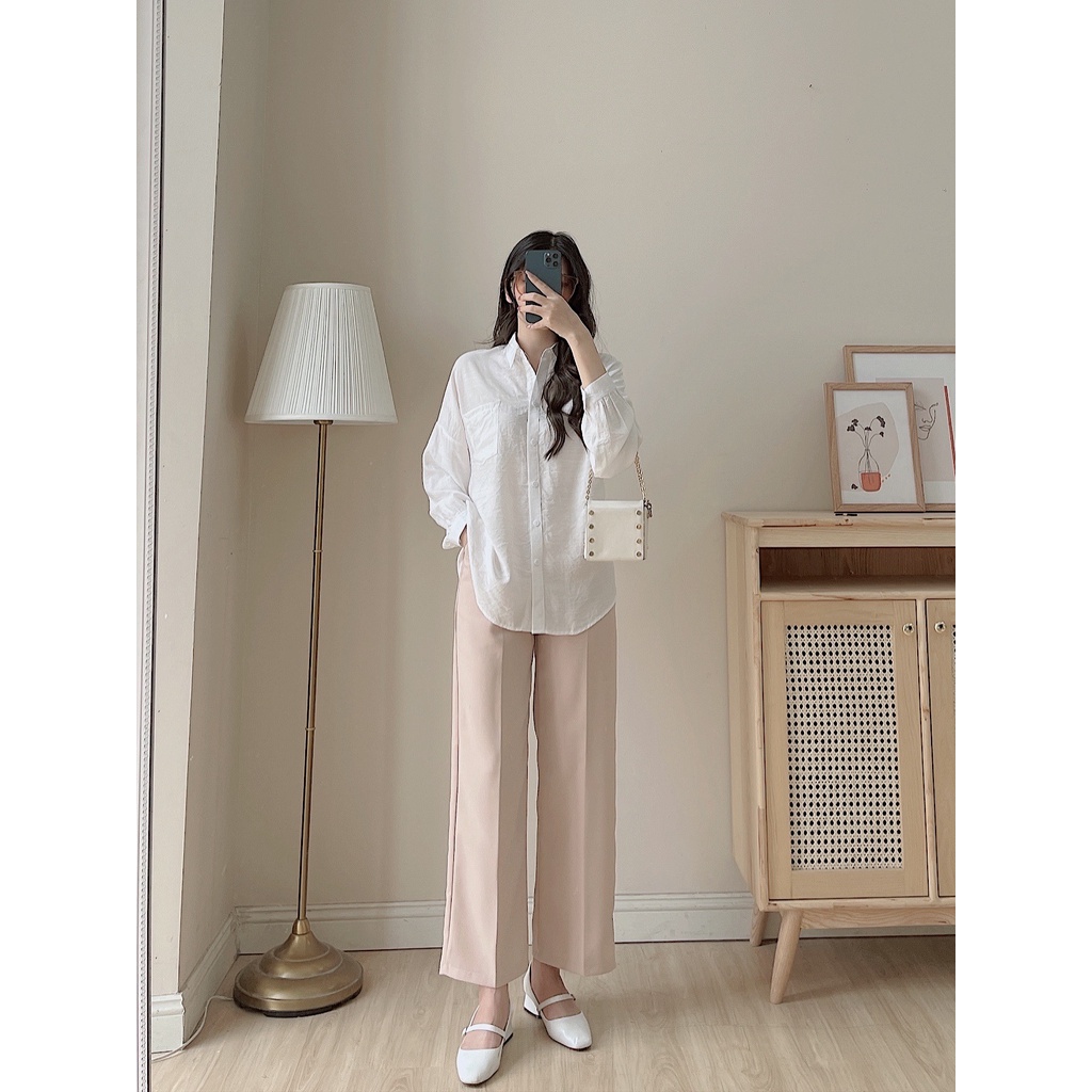 Quần suông chất tuyết Hàn LYRA, dáng culotes tôn dáng trơn basic dễ phối đồ-VSYQD0122