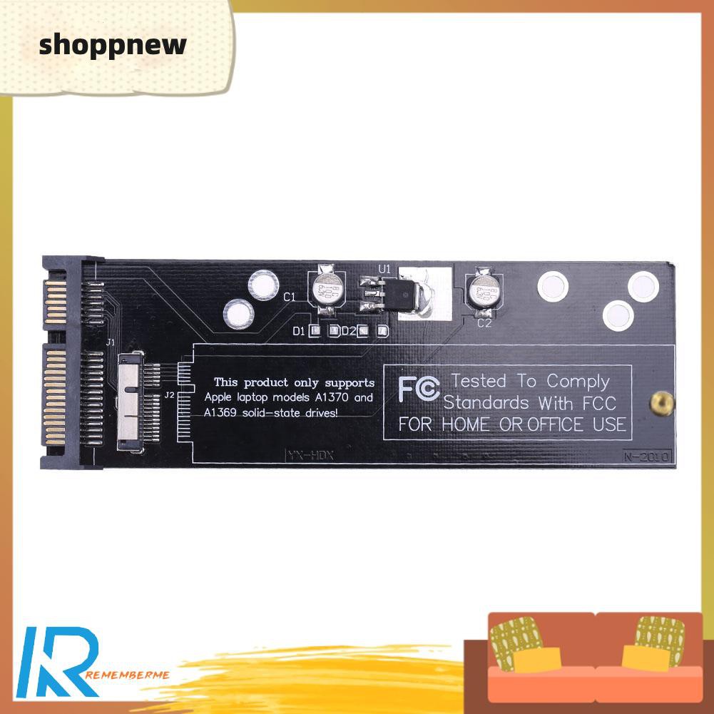 1 Thẻ Chuyển Đổi Ssd Sang Sata Cho 2010 2011 Apple Macbook Air A1370 A1369