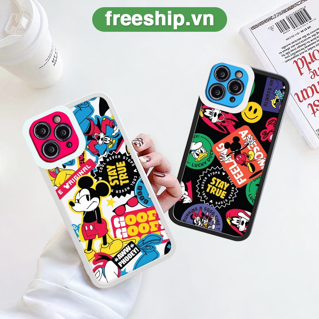 Ốp lưng iphone cạnh vuông lỗ camera sticker mic.key 6plus/7/7plus/8/8plus/x/xr/xs/11/12/13/pro/max/plus/promax