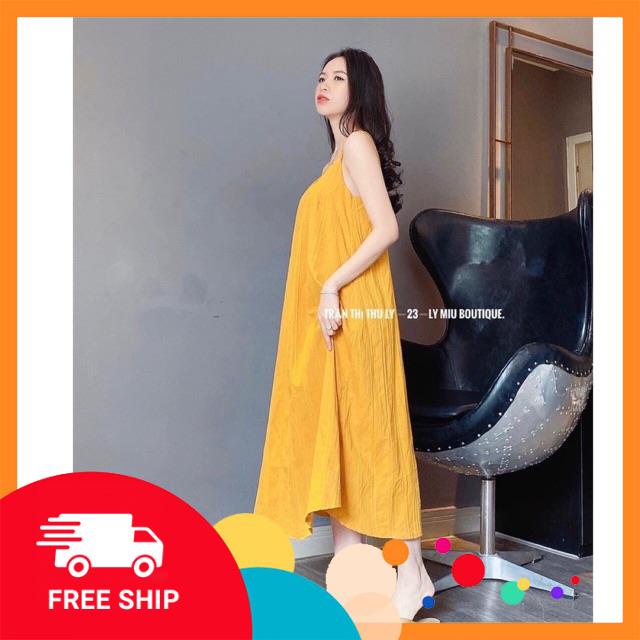 VÁY ĐŨI ĐAN DÂY - ĐẦM XUÔNG CHẤT ĐŨI HÀN DÁNG MAXY DÀI