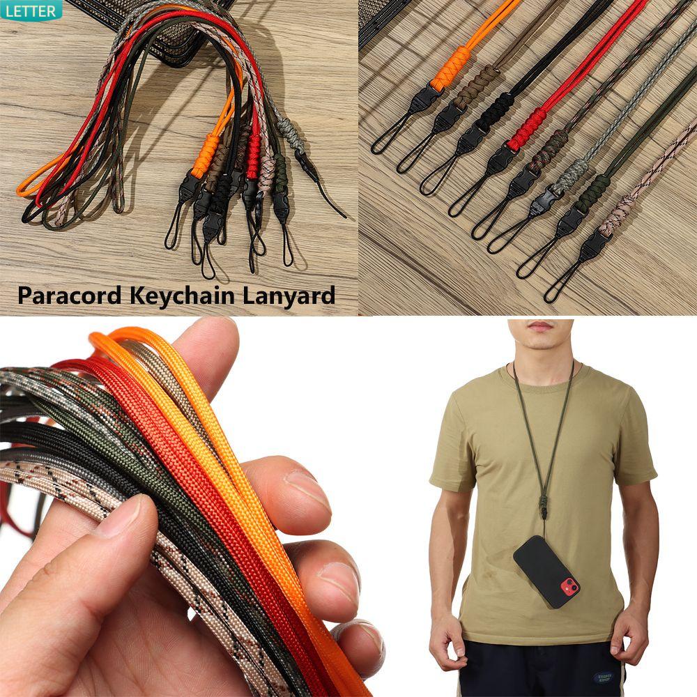 Móc Khóa Dây Dù Chống Thất Lạc Độ Bền Cao 8 Kiểu Dáng Móc Chìa Khóa/Máy Ảnh Khẩn Cấp