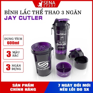 Bình lắc tập Gym, thể thao nhãn hiệu Gymer Jay Cutler 3 ngăn 800ml