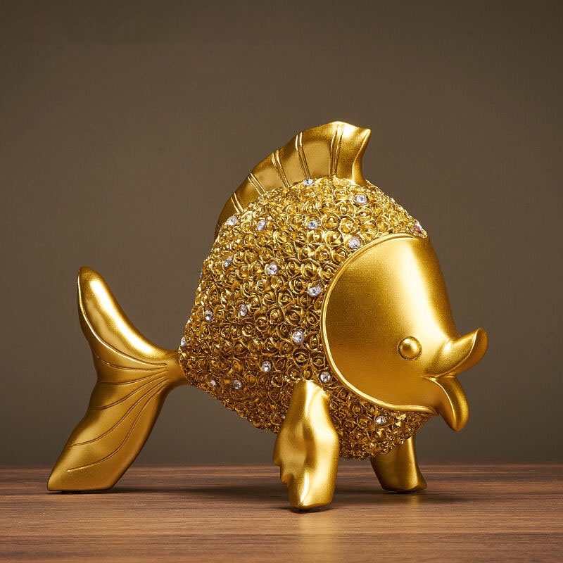 Tượng Cá Vàng Trang Trí Nhà Cửa Tượng Decor Đồ Trang Trí Phòng Ngủ Tượng Trang Trí Phòng Khách Đồ Trang Trí Bàn Học