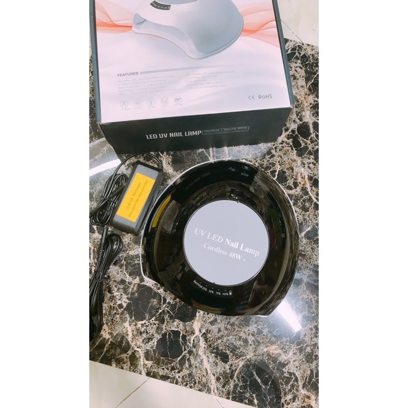 máy hơ gel tích điện uv+led 48w