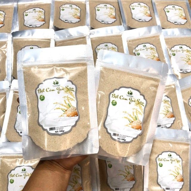 1kg Bột cám gạo sữa non Organic dưỡng da trắng mịn