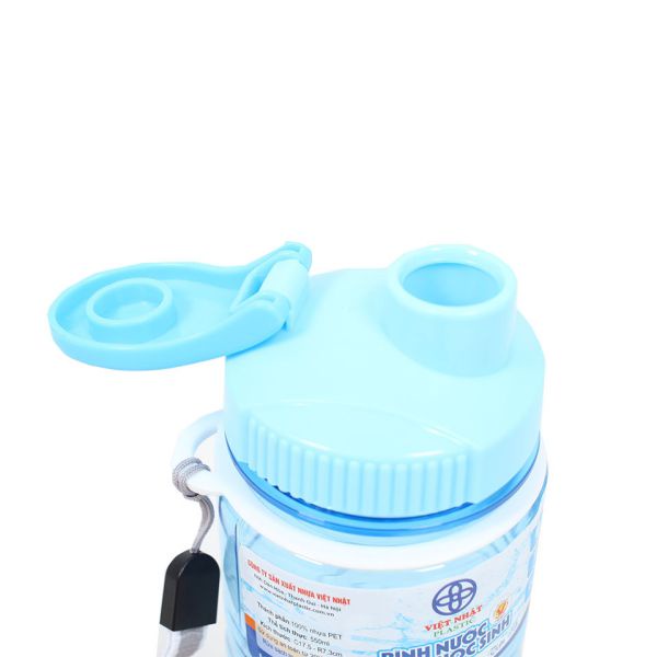 Bình nước học sinh có nắp mở Việt Nhật 550ml