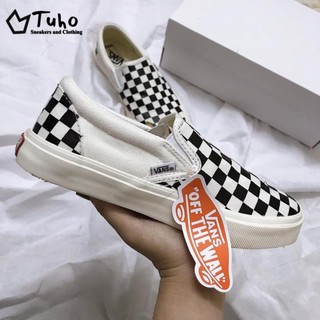 Giày Vans Slip-On, Giày Vans Checkerbroad Vault Vải Dệt Bền Bỉ, Đế Khâu Chắc Chắn 4cm Full Size (36-43) -TuhoShop.com