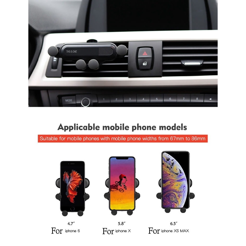 Giá đỡ điện thoại gắn lỗ thông gió xe hơi tiện dụng | BigBuy360 - bigbuy360.vn