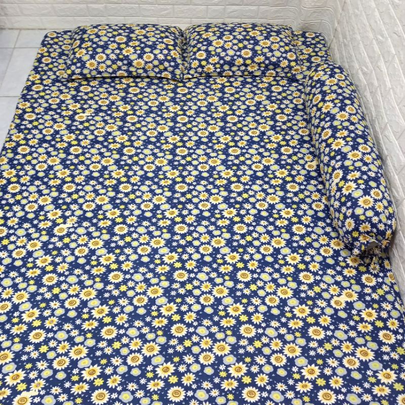 BỘ DRAP THUN LẠNH HOA NHÍ 4 MÓN .