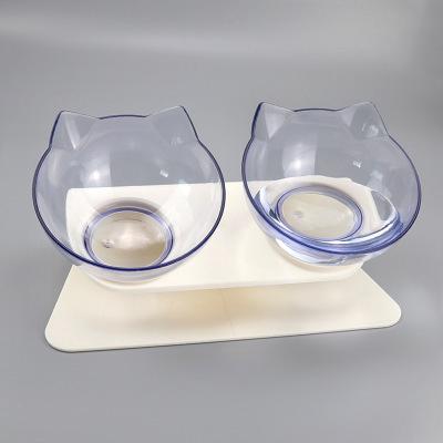 Bộ 2 cái chén hình mèo xinh xắn đựng thức ăn cho thú cưng