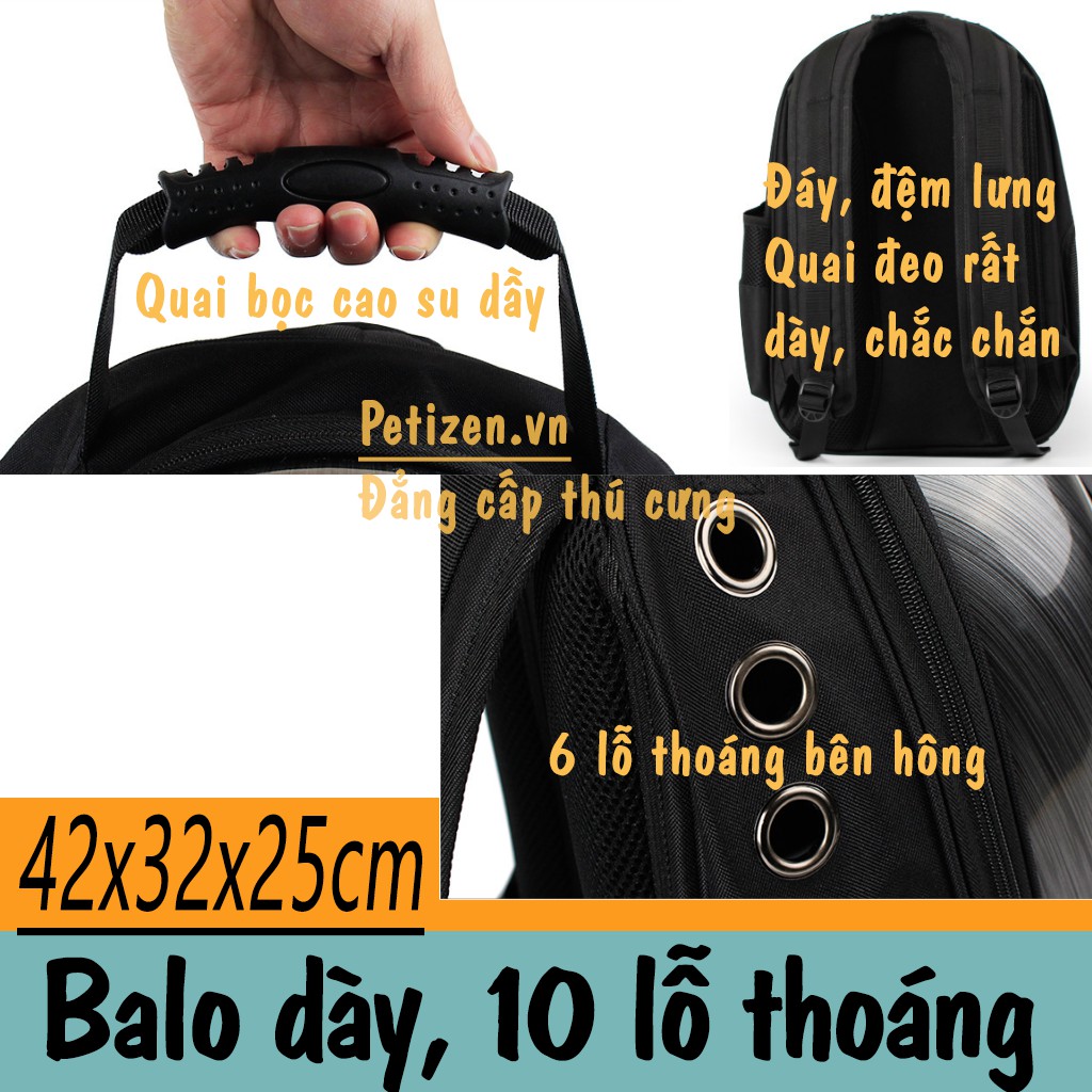 Balo phi hành gia cho Mèo (phù hợp mọi size)