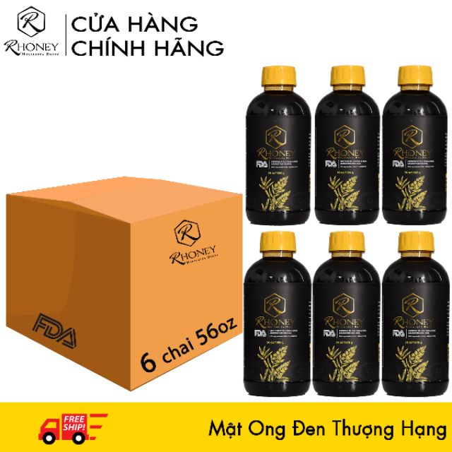 Mật Ong THƯỢNG HẠNG Xuất Mỹ, Nhật - Thùng 6 chai 56oz/1586g