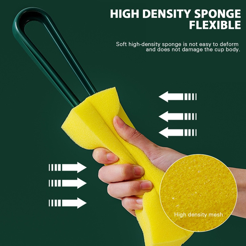 Miếng Xốp Hai Mặt Dùng Cọ Rửa Cốc Nước/Bình Sữa Cho Nhà Bếp/Bàn Chải Tiện Dụng