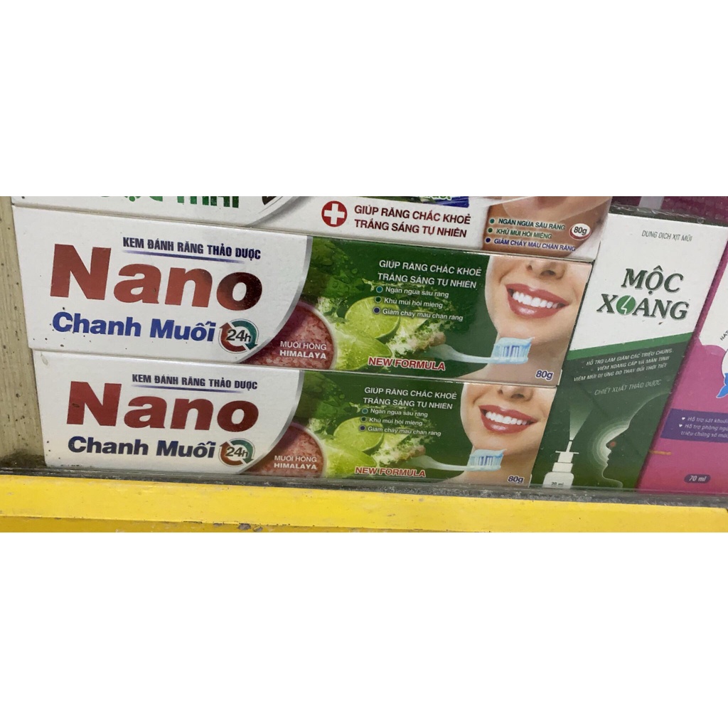 Kem đánh răng thảo mộc nano chanh muối 80g