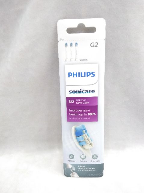 MẪU MỚI - Đầu bàn chải thay thế Sonicare Gum Care G2 HX9033/65 Trắng