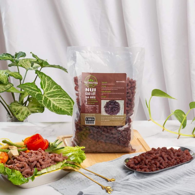 Nui Ống Gạo Lứt - Eat Clean 500gr Tây Nguyên Food