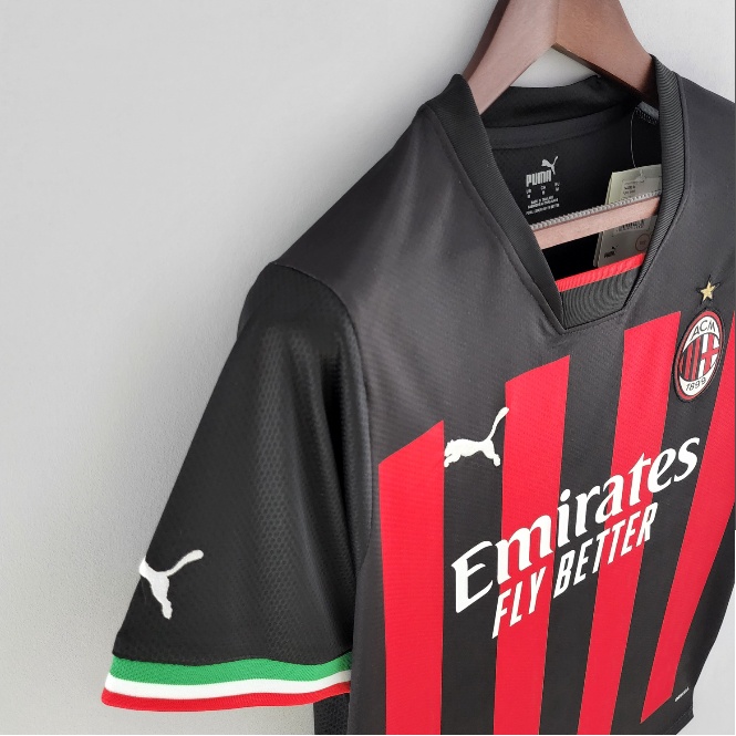Áo Thun Bóng Đá Đội Tuyển AC Milan Cỡ 22/23 Thời Trang Cho Nam