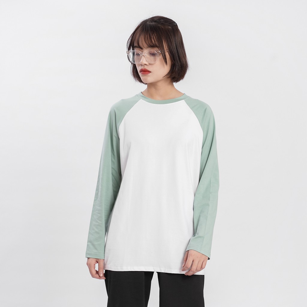 Áo thun dài tay RAGLAN Unisex N7 Basic Tee phông trơn thu đông nam nữ oversize form rộng sweater ulzzang Hàn Quốc