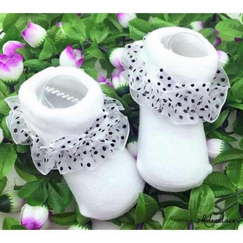 Vớ cotton phối ren dành cho bé gái