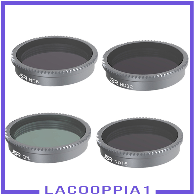 [LACOOPPIA1]4 Pieces Lens Filters ND8 ND16 ND32 ND64 Replaces for Insta360 GO 2 Premium