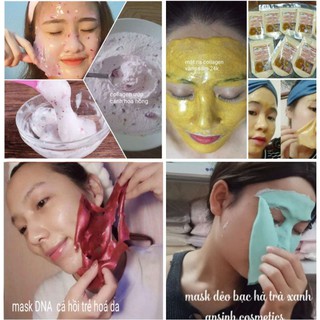 1kg mặt nạ dẻo chuyên dùng spa bạc hà,hoa hồng,vàng sâm handmade