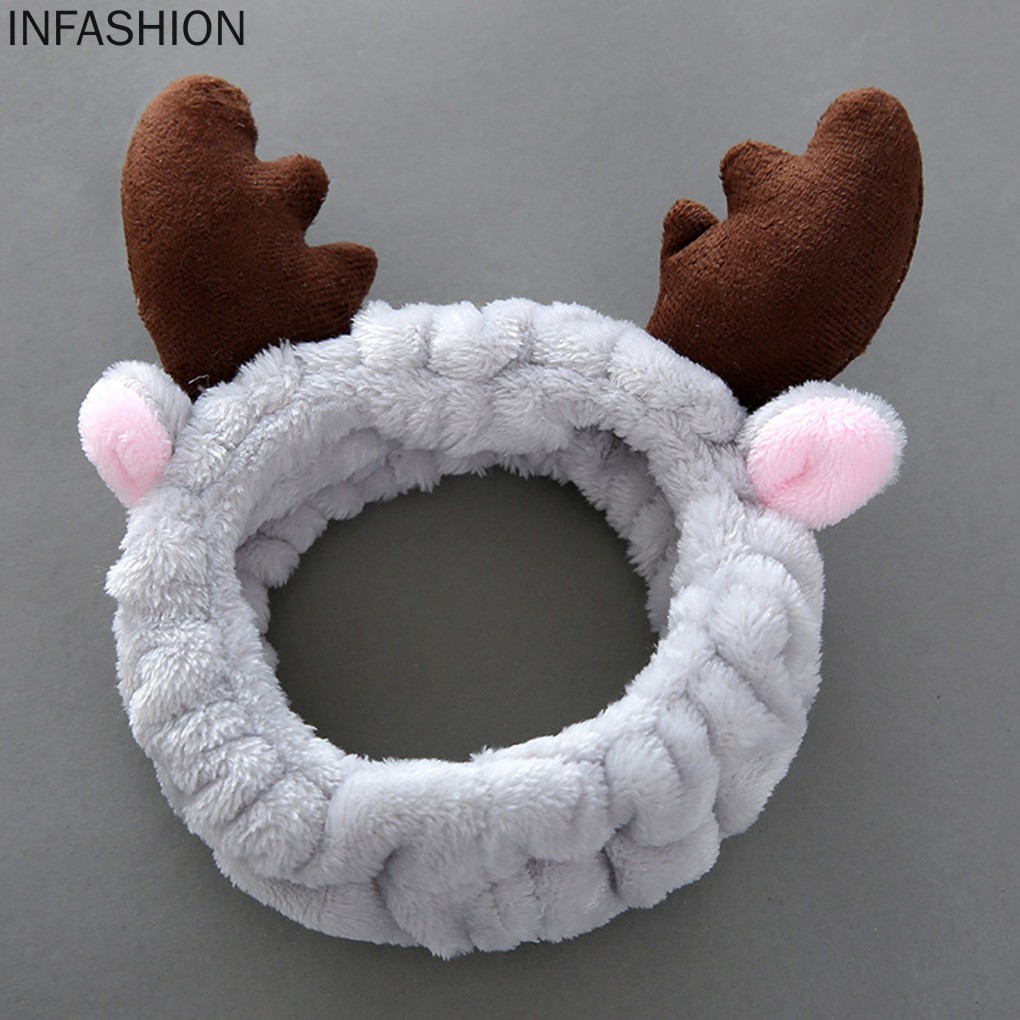 Băng Đô Vải Nhung Co Giãn Dùng Khi Trang Điểm Cho Nữ