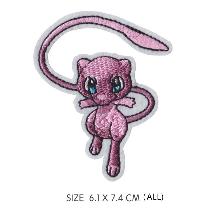 Pokémon Pokemon Jenny Turtle Kirby Beast Picosi Super Dream Pocobi Fat Dinghuolong Miếng Dán Quần Áo Bằng Vải Thêu Thủ Công Có Thể Ủi