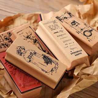 Con dấu gỗ Vintage