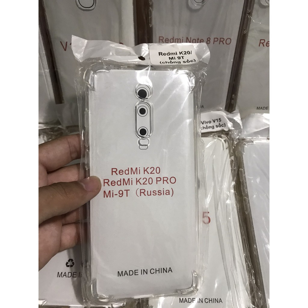 Ốp lưng Xiaomi Redmi K20/ K20Pro/ mi 9T -Trong suốt- Dẻo-Chống sốc- Lâu ố Vàng