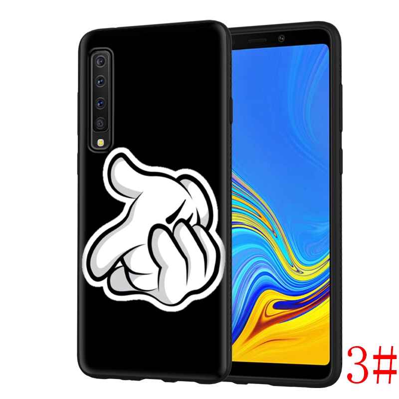 Ốp Lưng Mềm In Hình Bàn Tay Chuột Mickey Cho Samsung A5 A6 A7 A8 A9 J6 Note 8 9 2018