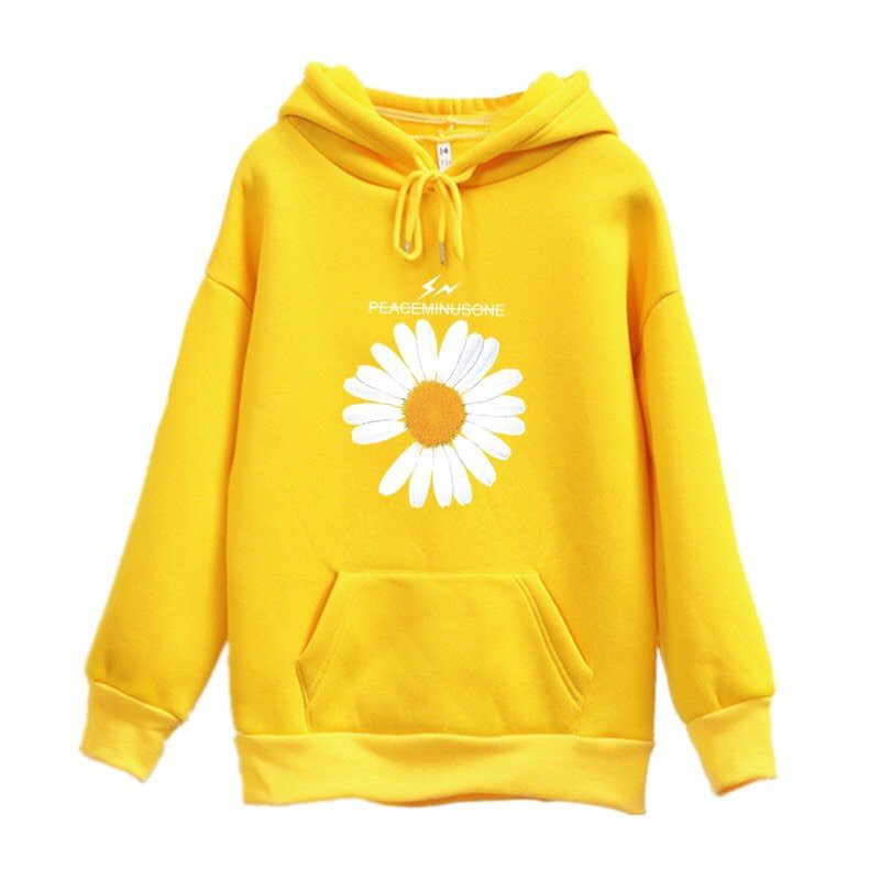 ÁO KHOÁC HOODIE NỮ UNISEX IN HÌNH BÔNG CÚC CHẤT LIỆU NỈ MỀM MỊN THOÁNG MÁT GIỮ ẤM CHO CƠ THỂ RẤT TỐT