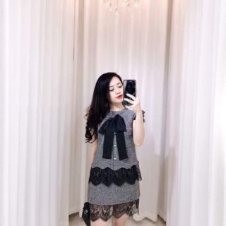 Sét bộ áo nơ kèm chân váy